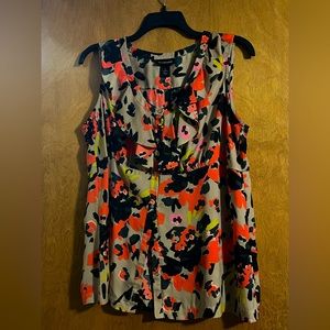 Lane Bryant Sleeveless Ruffled Top Sz 18